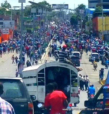 Manifestation in Haiti Wednesday, 20 Sept 2017