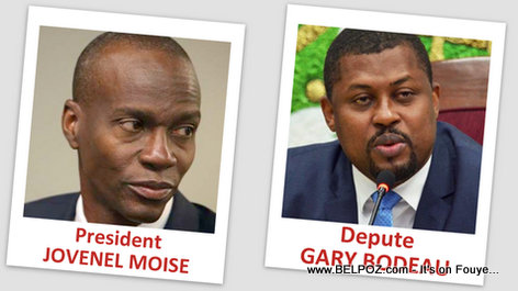 President Jovenel Moise and President Gary Bodeau