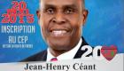 Candidat Jean-Henry Ceant di li pwal 