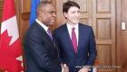 Haitian Prime Minister Henry Ceant in Canada with Justin Trudeau
