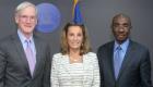 Thomas Adams, Pamela White, Haiti PM Evans Paul