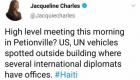 Jacqueline Charles on Twitter - High level meeting  in Petionville