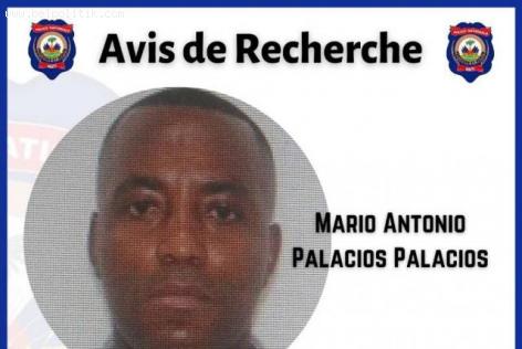 Haiti most wanted poster for Mario Palacios Palacios - wanted for the murder of President Jovenel Moise