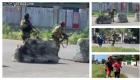 Haiti National Palace under attack, presidential guards keep watch while do pedestrians run for their lives