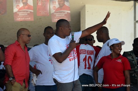 Candidate Beckenbauer Renard - Bouclier Election Campaign Hinche Haiti