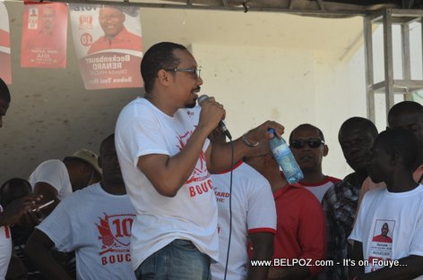 Candidate Jean Junior Jiha - Bouclier Election Campaign Hinche Haiti