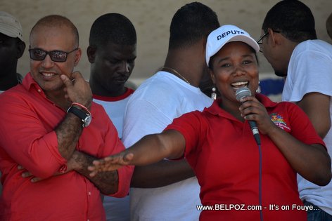 Steve Khawly, Marie Denise Bernadeau - Bouclier Election Campaign Hinche Haiti