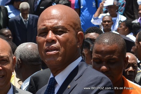 President Michel Martelly looks tired