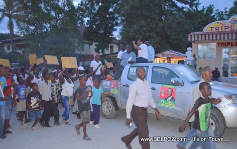 Campagne Electorale Moise Jean Charles Hinche Haiti