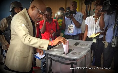 Haiti Elections - Pierre Louis Opont ap VOTE