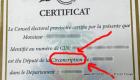 Haiti Depute Certificate with a Mistake in it