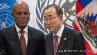 Haiti President Martelly and Ban Ki-moon
