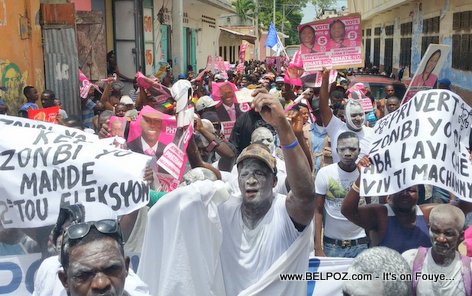 Haiti Manifestation - ZOMBI Votadòr yo pran lari a...