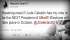 Wyclef Jean Endorses Jude Celestin