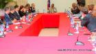 Haiti President Jocelerme Privert meeting economic and financial sector - National Palace